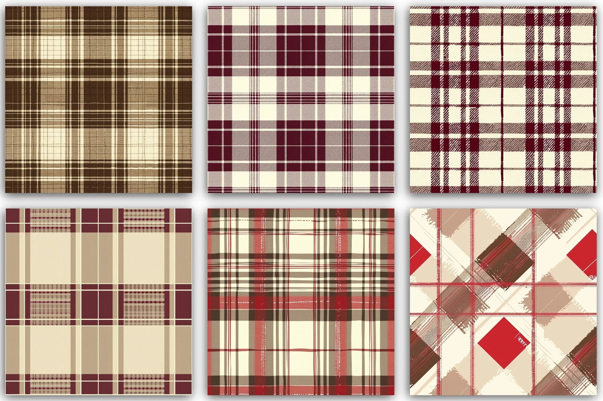 Plaid Patterns Clipart Bundle - CraftNest - Digital Crafting and Art