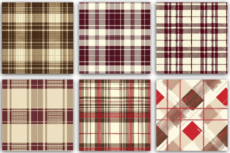 Plaid Patterns Clipart Bundle - CraftNest - Digital Crafting and Art
