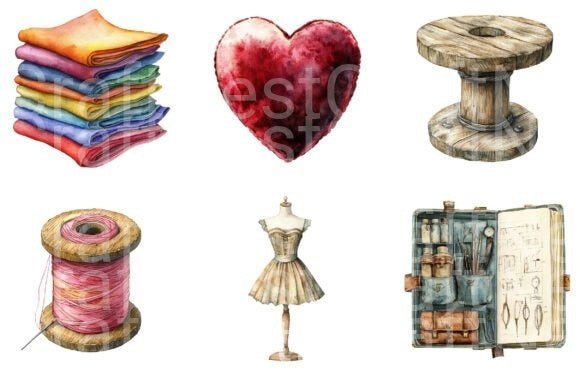 Seamstress Clipart Bundle 2 - CraftNest - Digital Crafting and Art