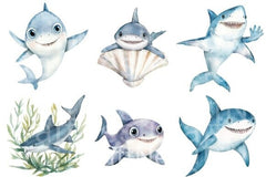 Sharks Clipart Bundle 56 - CraftNest - Digital Crafting and Art