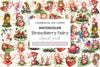 Strawberry Fairy Clipart Bundle
