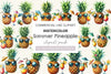 Summer Pineapple Clipart Bundle 2