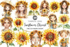 Sunflower Clipart Bundle 99