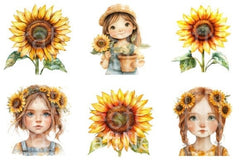 Sunflower Clipart Bundle 99 - CraftNest - Digital Crafting and Art