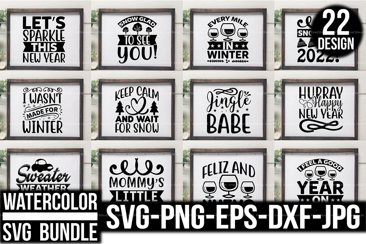 Winter Design SVG Bundle 2022