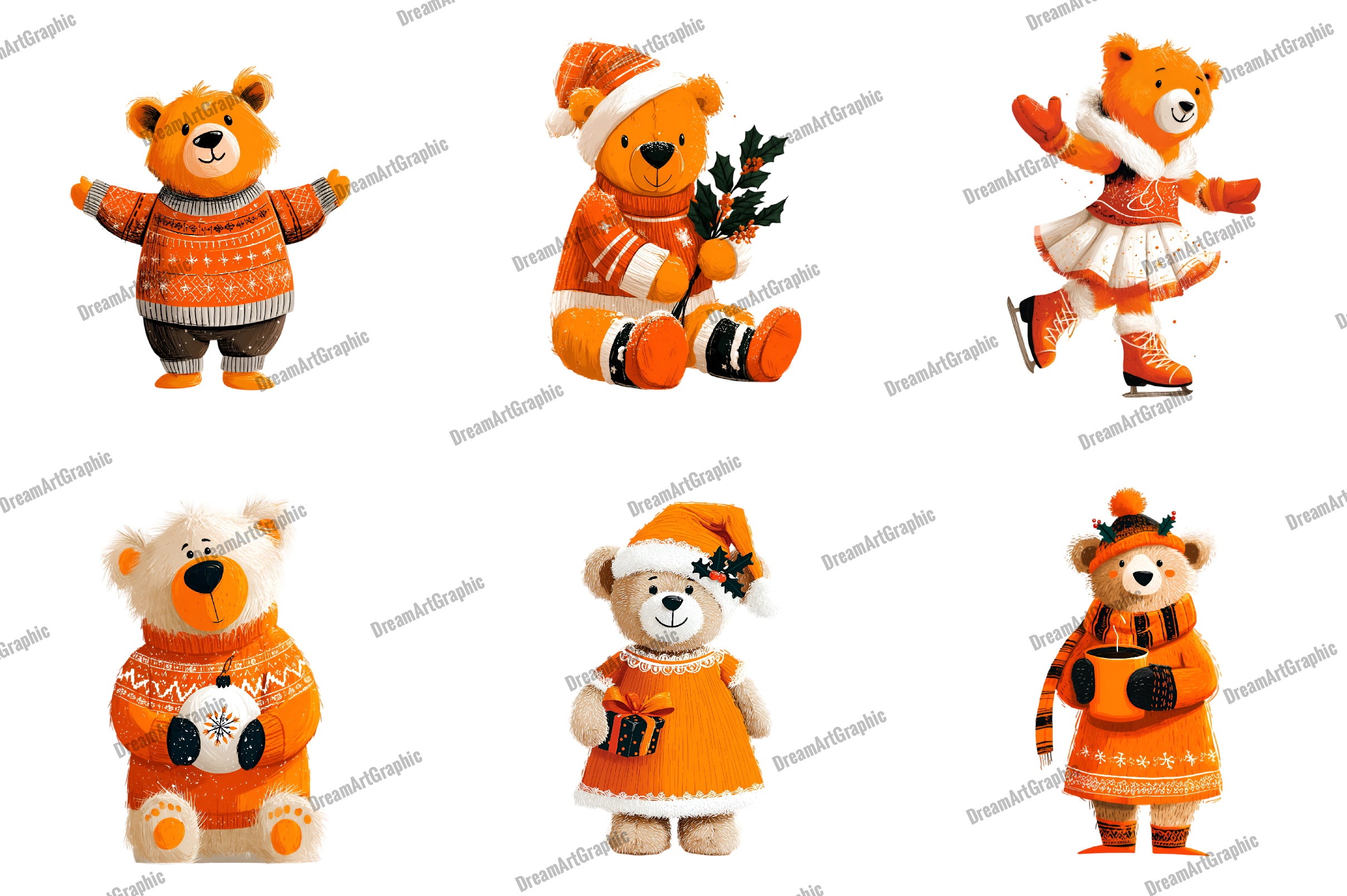 Teddy Bear Clipart Bundle