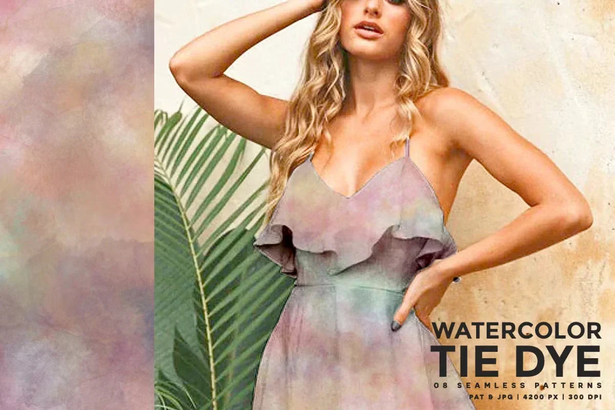 Watercolor Tie-Dye - CraftNest - Digital Crafting and Art
