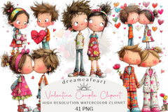 Valentine Couple Clipart Bundle - CraftNest - Digital Crafting and Art