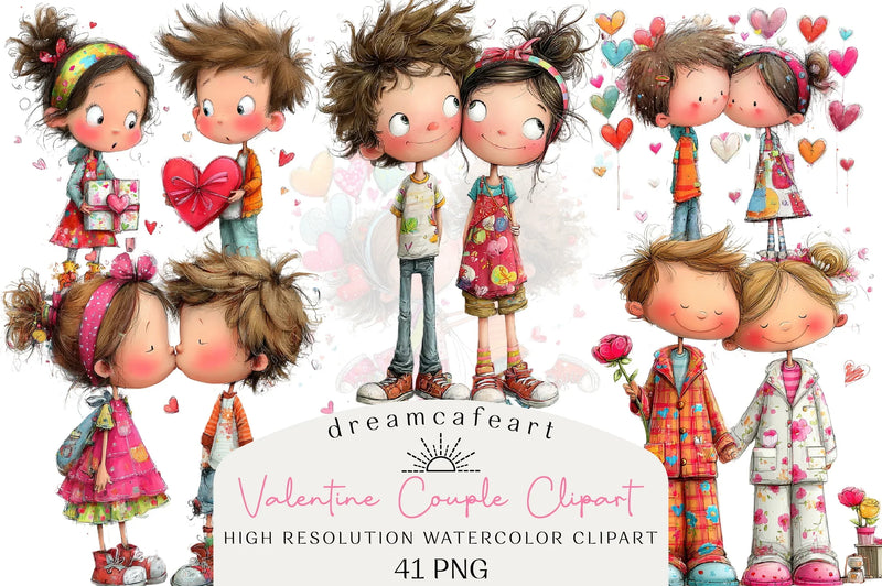 Valentine Couple Clipart Bundle - CraftNest - Digital Crafting and Art