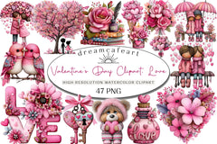 Valentine's Day Love Clipart Bundle - CraftNest - Digital Crafting and Art