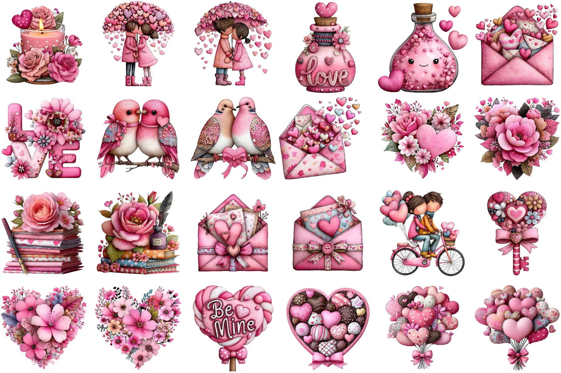 Valentine's Day Love Clipart Bundle - CraftNest - Digital Crafting and Art
