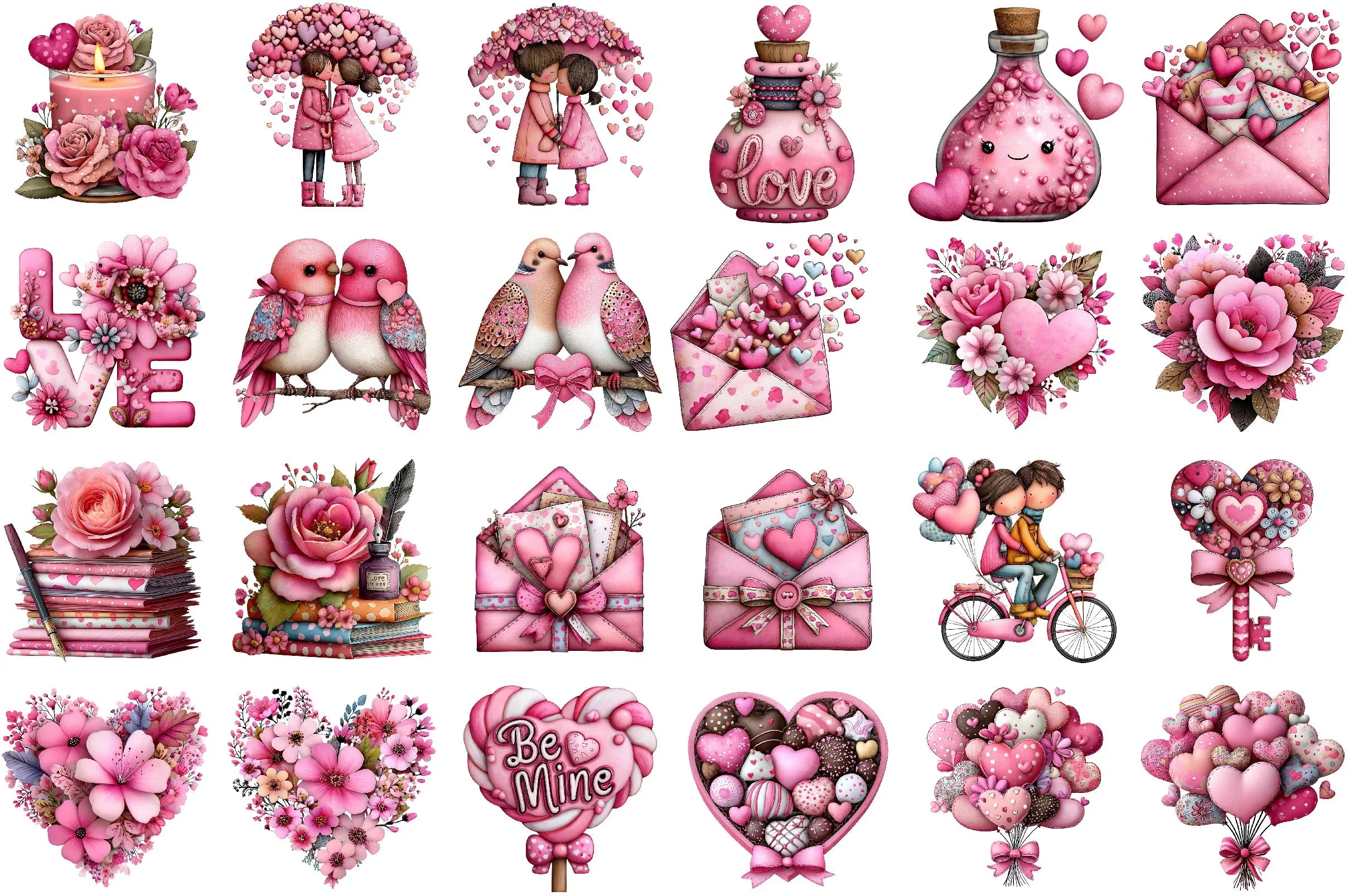 Valentine's Day Love Clipart Bundle - CraftNest - Digital Crafting and Art