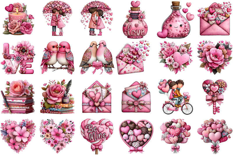 Valentine's Day Love Clipart Bundle - CraftNest - Digital Crafting and Art