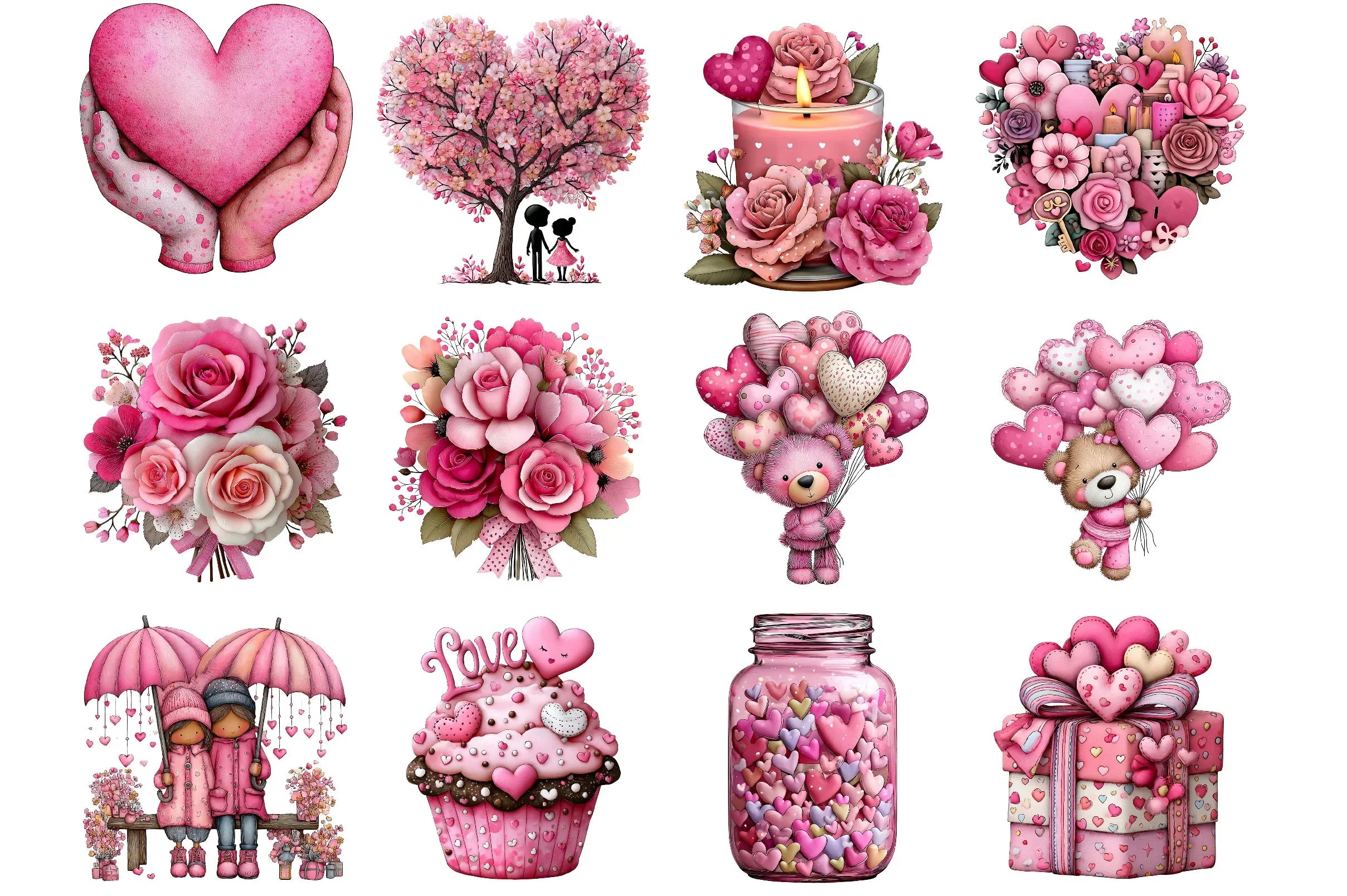 Valentine's Day Love Clipart Bundle - CraftNest - Digital Crafting and Art
