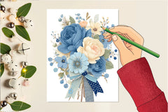 Vintage Floral Clipart Bundle Set - CraftNest - Digital Crafting and Art