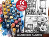 Watercolor Painting Coloring Books