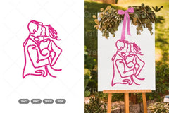 Wedding Couple Monoline SVG Bundle - CraftNest - Digital Crafting and Art