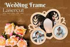 Wedding Heart Frame SVG Bundle - CraftNest - Digital Crafting and Art
