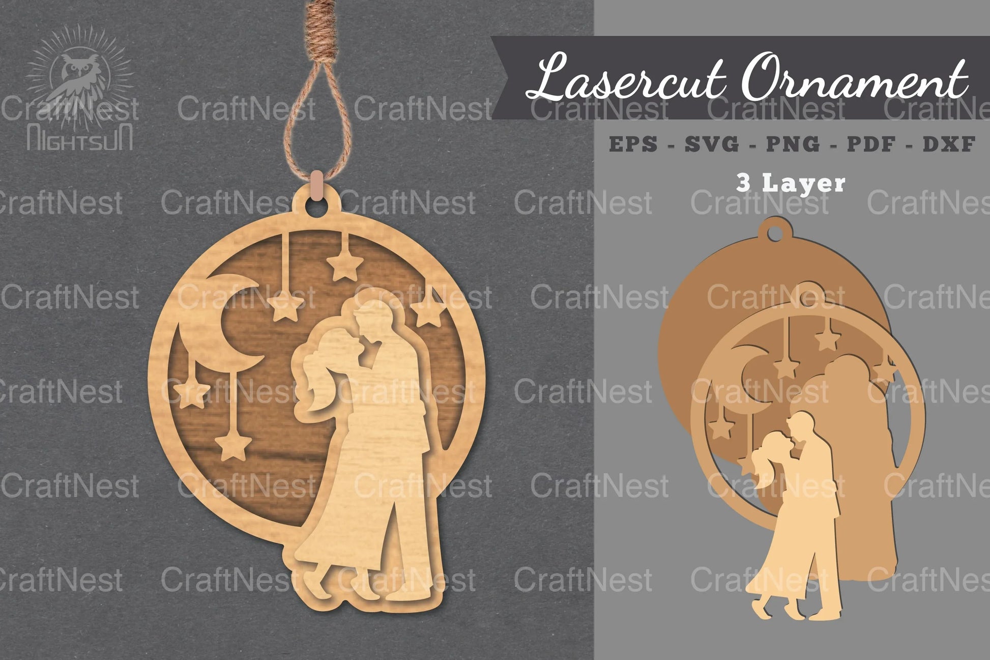 Wedding Laser Cut Ornament Clipart Bundle - CraftNest - Digital Crafting and Art