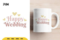 Happy Wedding SVG Bundle - CraftNest - Digital Crafting and Art
