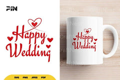 Happy Wedding SVG Bundle - CraftNest - Digital Crafting and Art