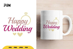 Happy Wedding SVG Bundle - CraftNest - Digital Crafting and Art