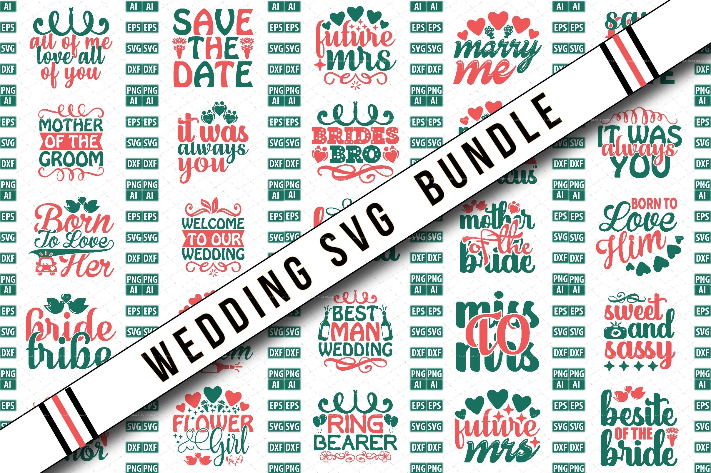 Wedding Design SVG Bundle 2