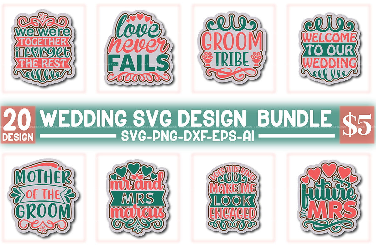Wedding Design SVG Bundle