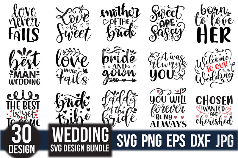 Wedding SVG Bundle 2 - CraftNest - Digital Crafting and Art