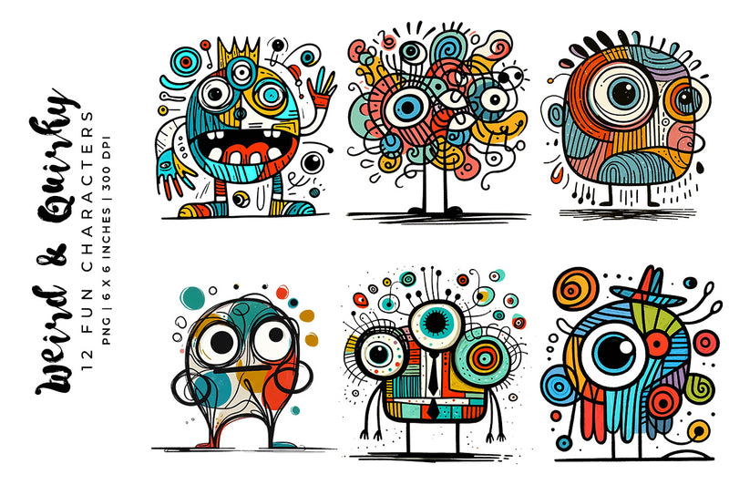 Weird and Quirky - Characters - CraftNest - Digital Crafting and Art