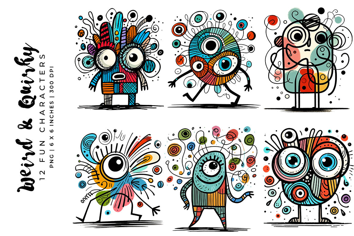 Weird and Quirky - Characters - CraftNest - Digital Crafting and Art