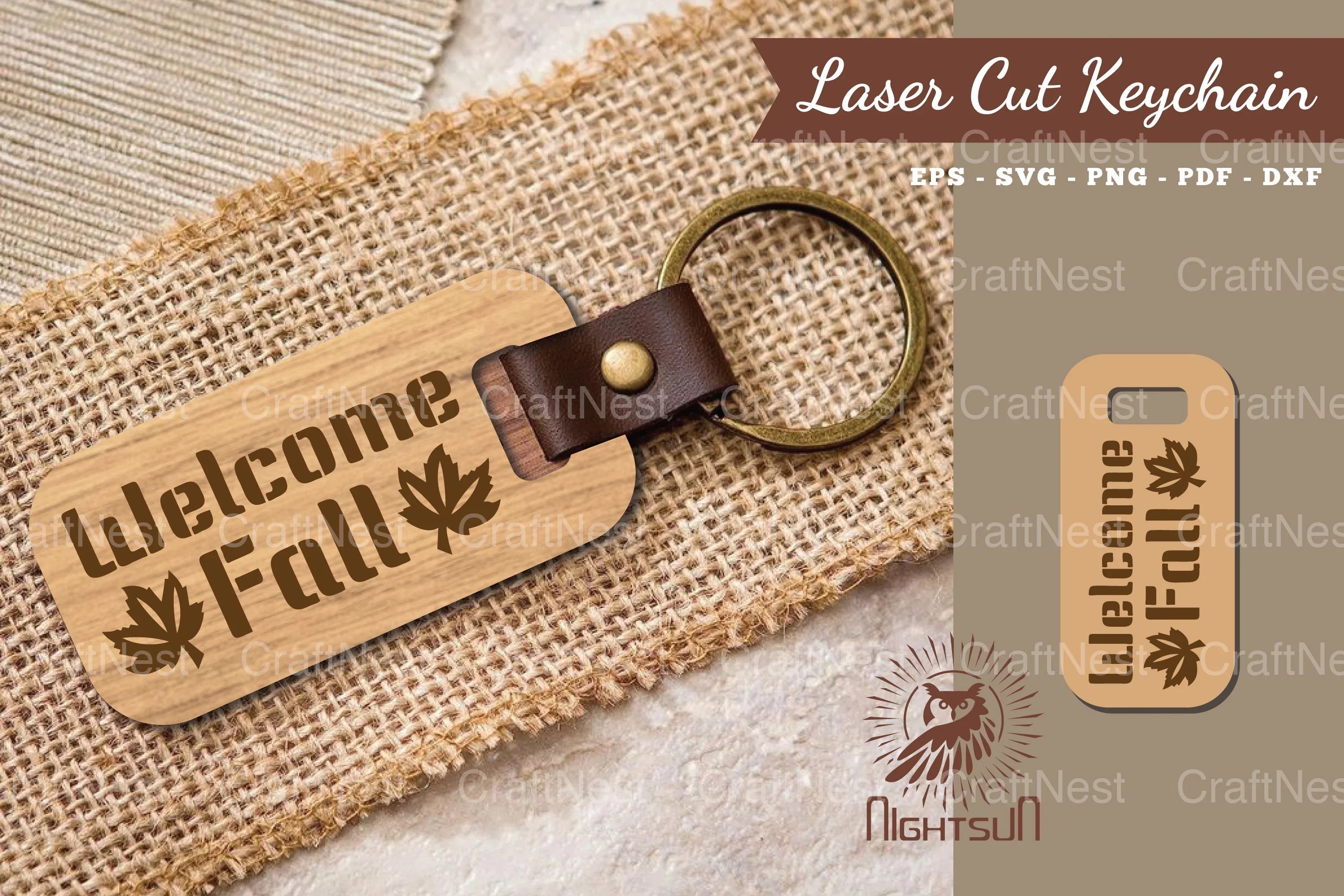 Fall Risk Keychain Welcome Fall Laser Cut Keychain Design Bundle