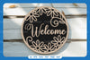 Welcome Round Sign Laser Cut SVG Bundle