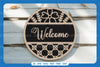 Welcome Round Sign Laser Cut SVG Bundle
