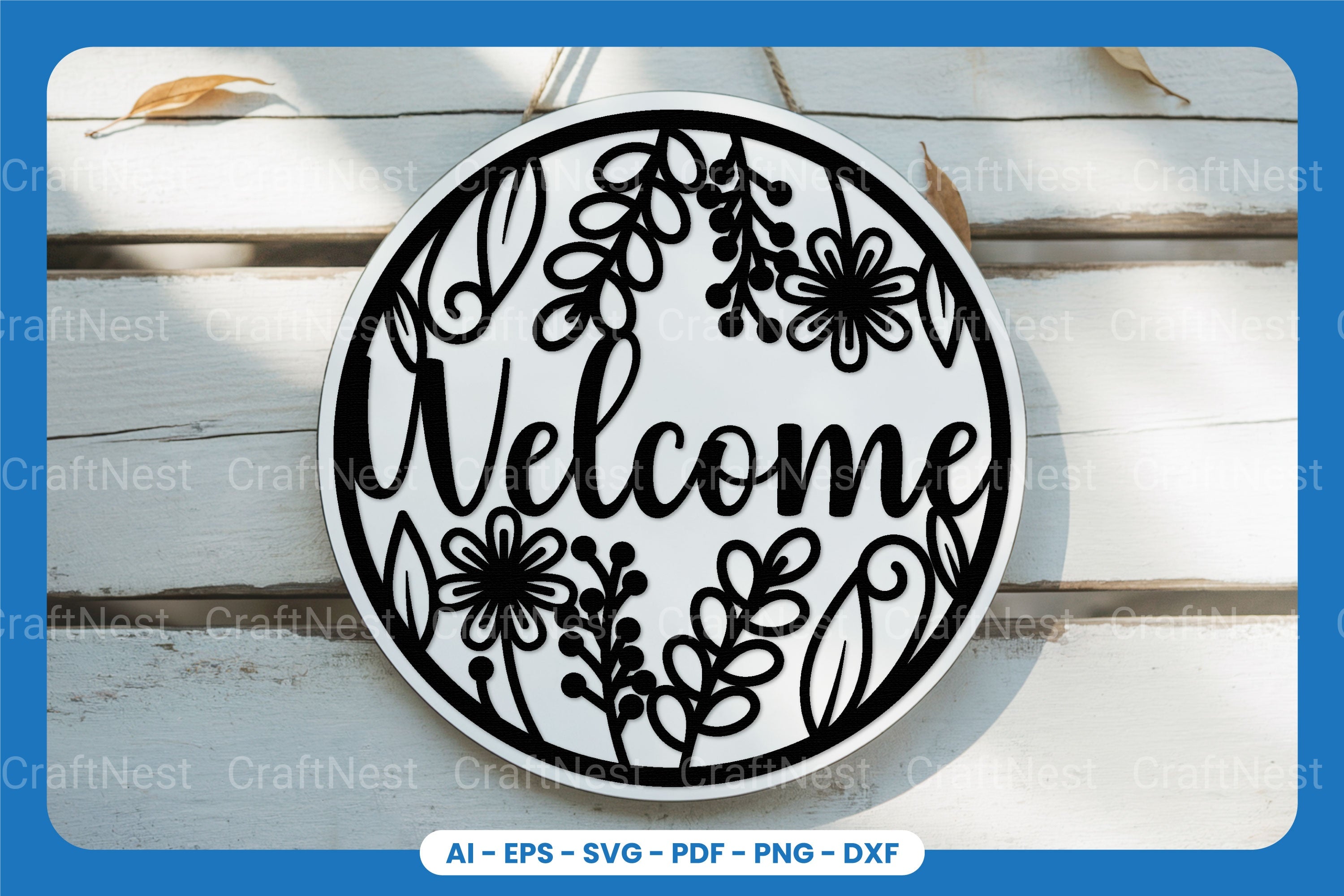 Welcome Sign Laser Cut SVG Bundle - Clipart Collection