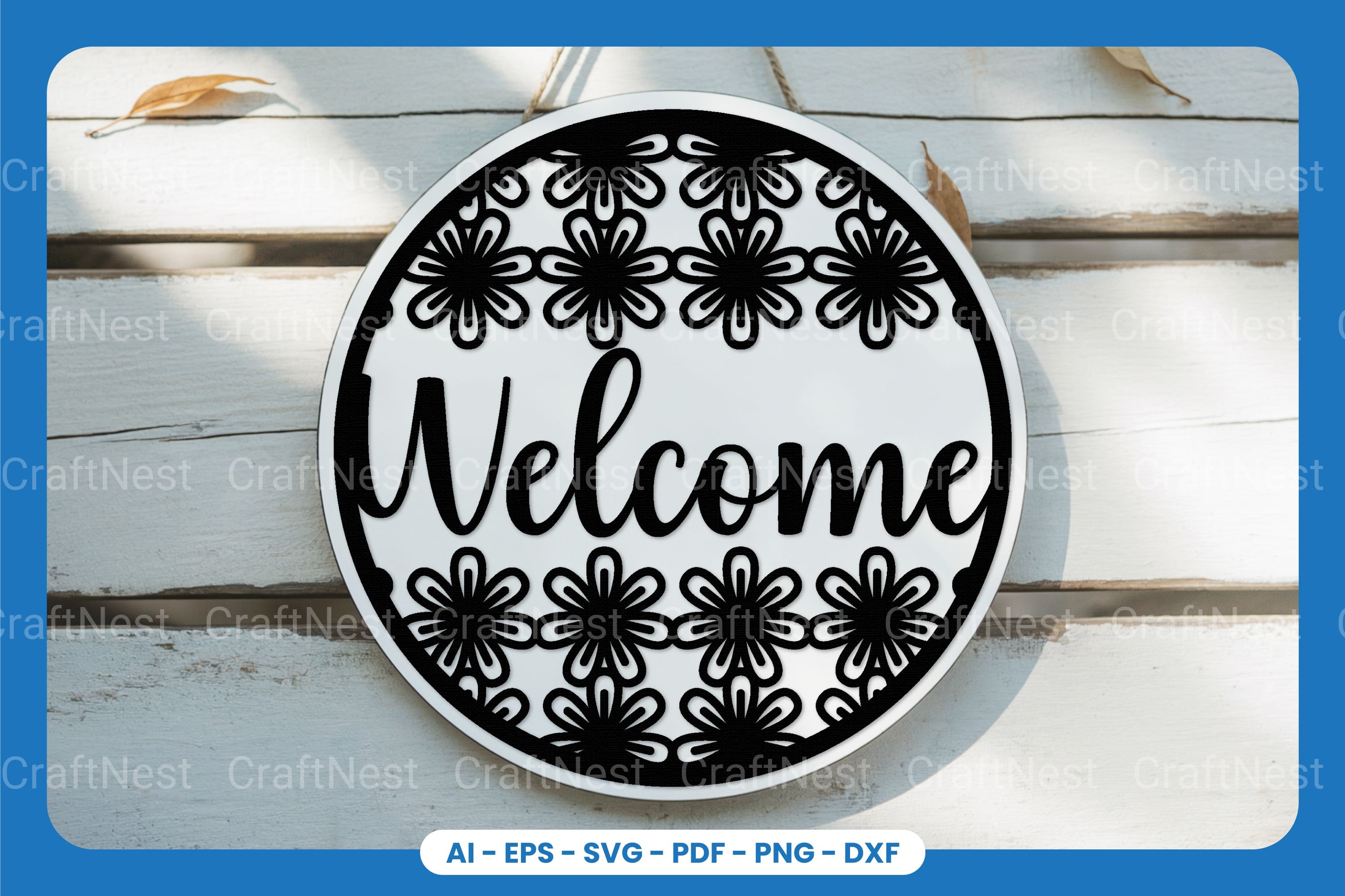 Welcome Sign Laser Cut SVG Bundle - Clipart Collection