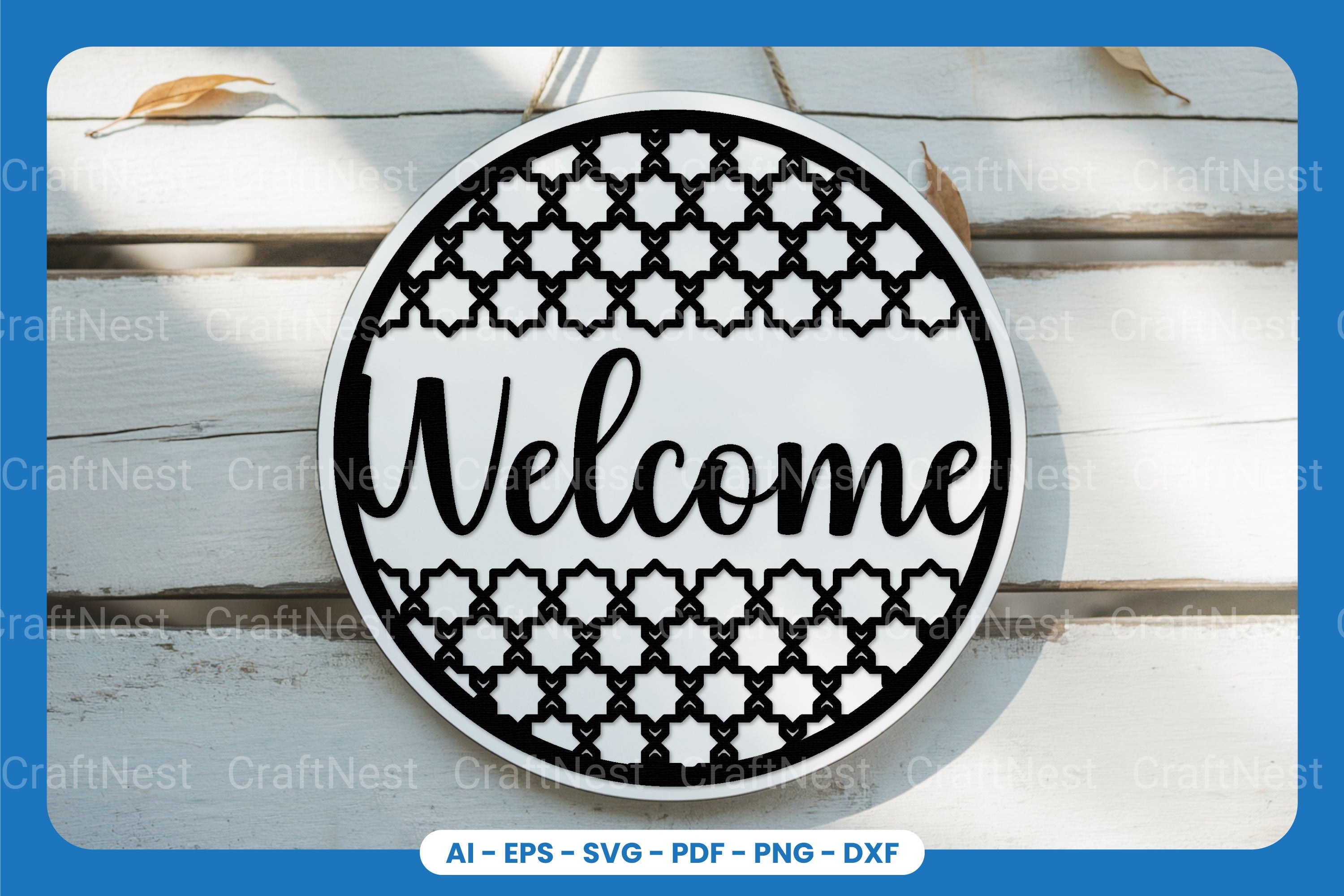 Welcome Sign Laser Cut SVG Bundle - Clipart Collection