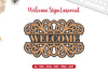 Welcome Sign Laser Cut SVG Clipart Bundle