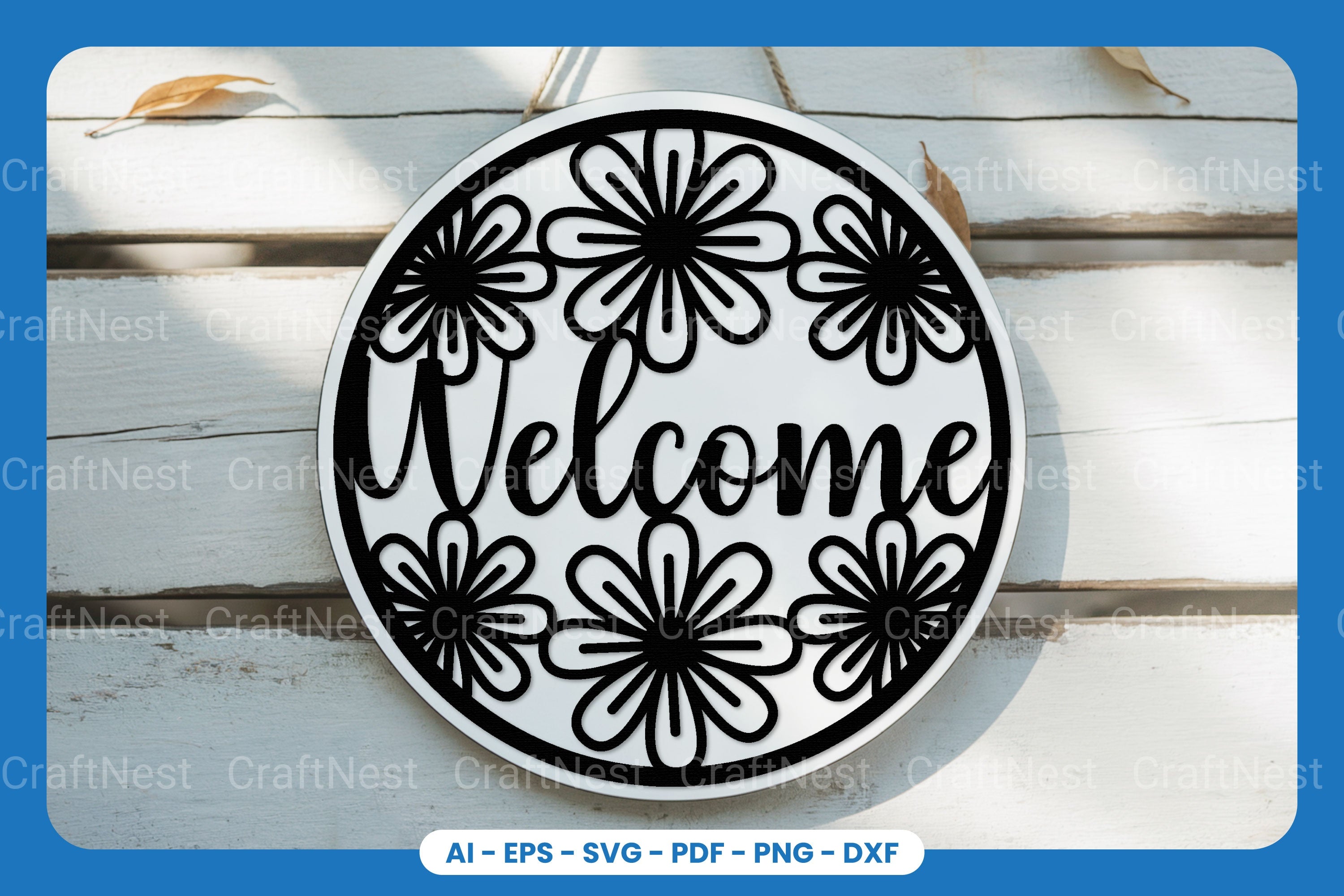 Welcome Sign Laser Cut SVG Bundle - Clipart Collection