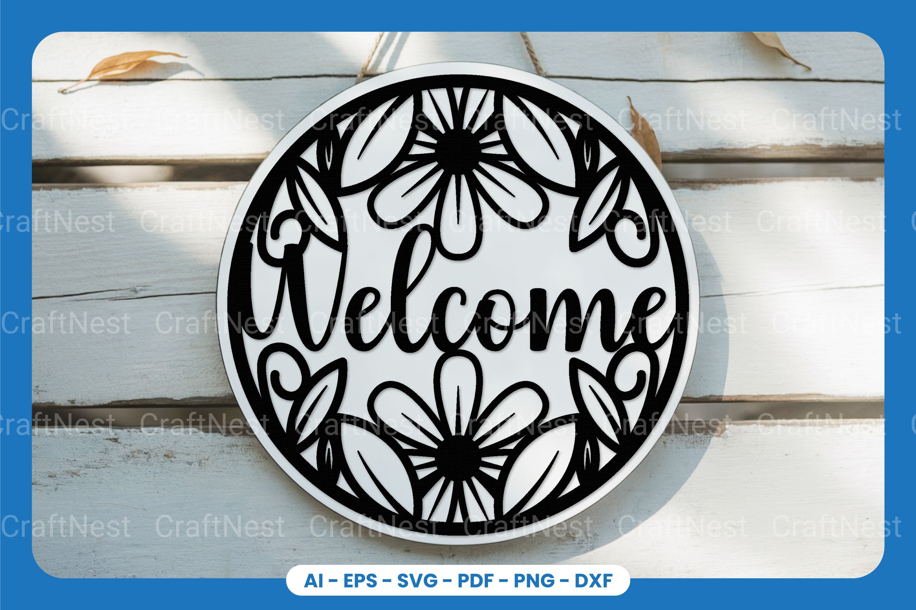 Welcome Sign Laser Cut SVG Bundle - Clipart Collection