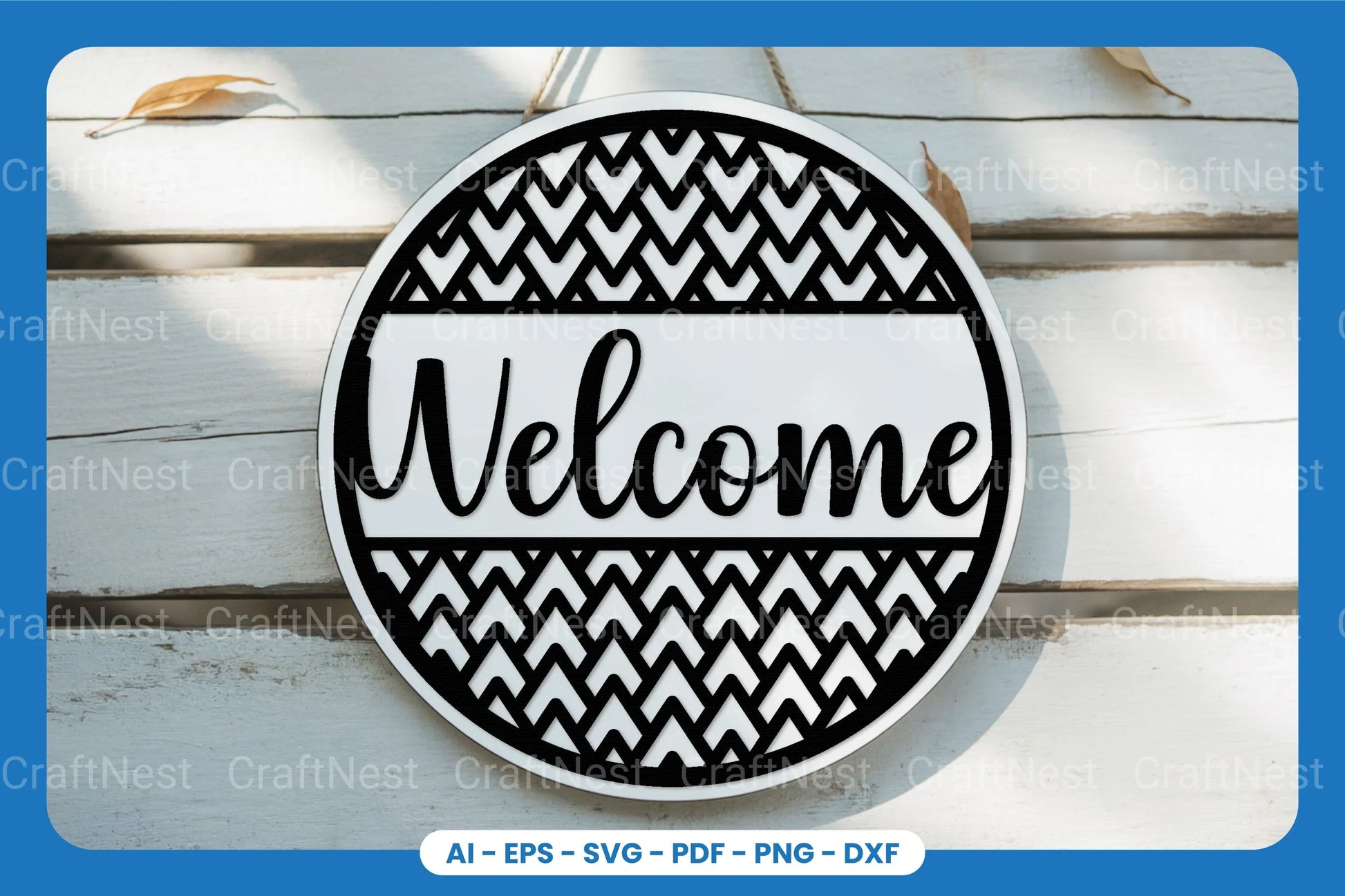 Welcome Sign Laser Cut SVG Bundle - CraftNest - Digital Crafting and Art
