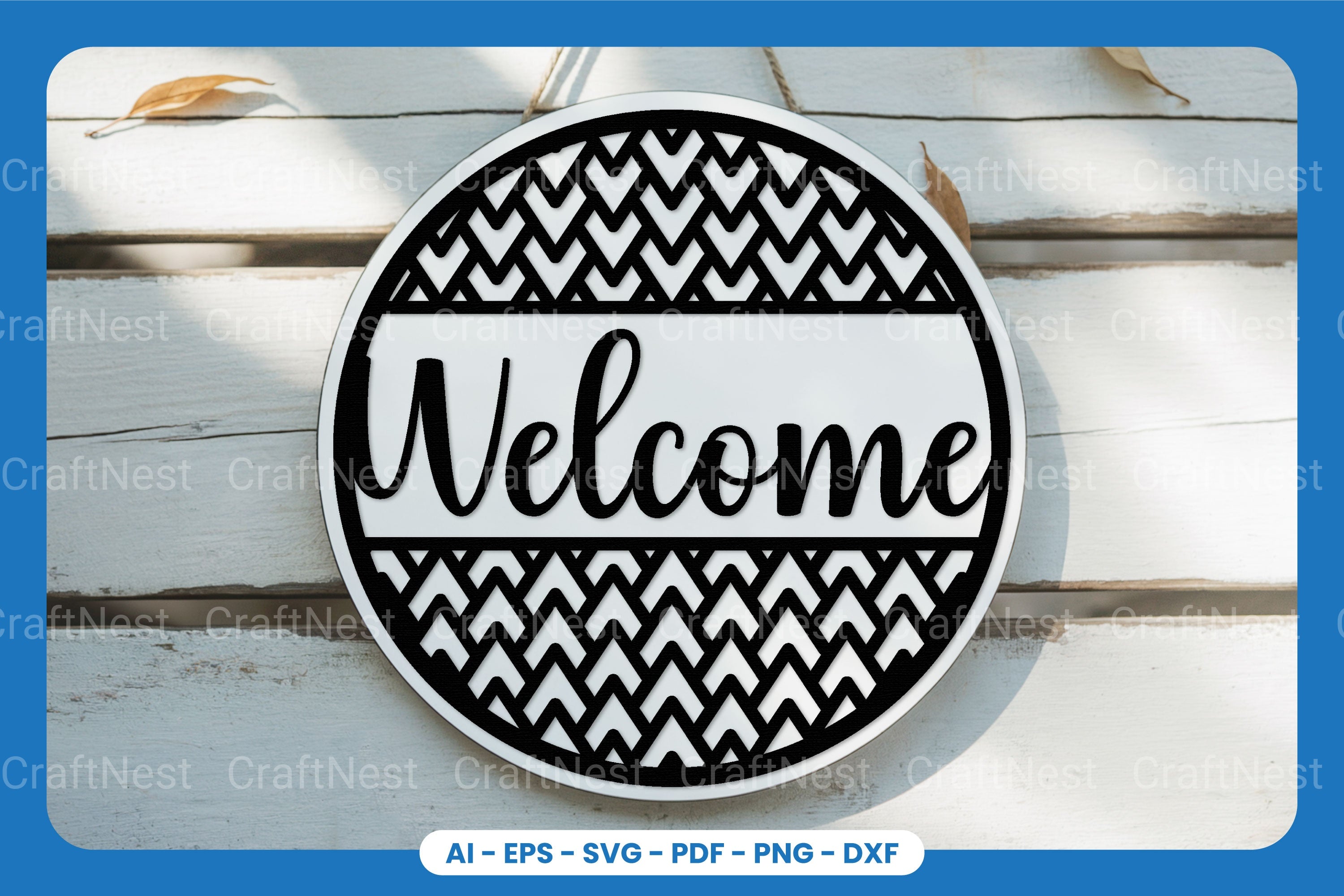 Welcome Sign Laser Cut SVG Bundle - Clipart Collection