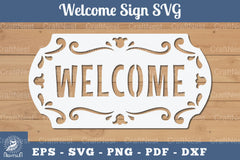 Welcome Sign Papercut SVG Bundle - CraftNest - Digital Crafting and Art