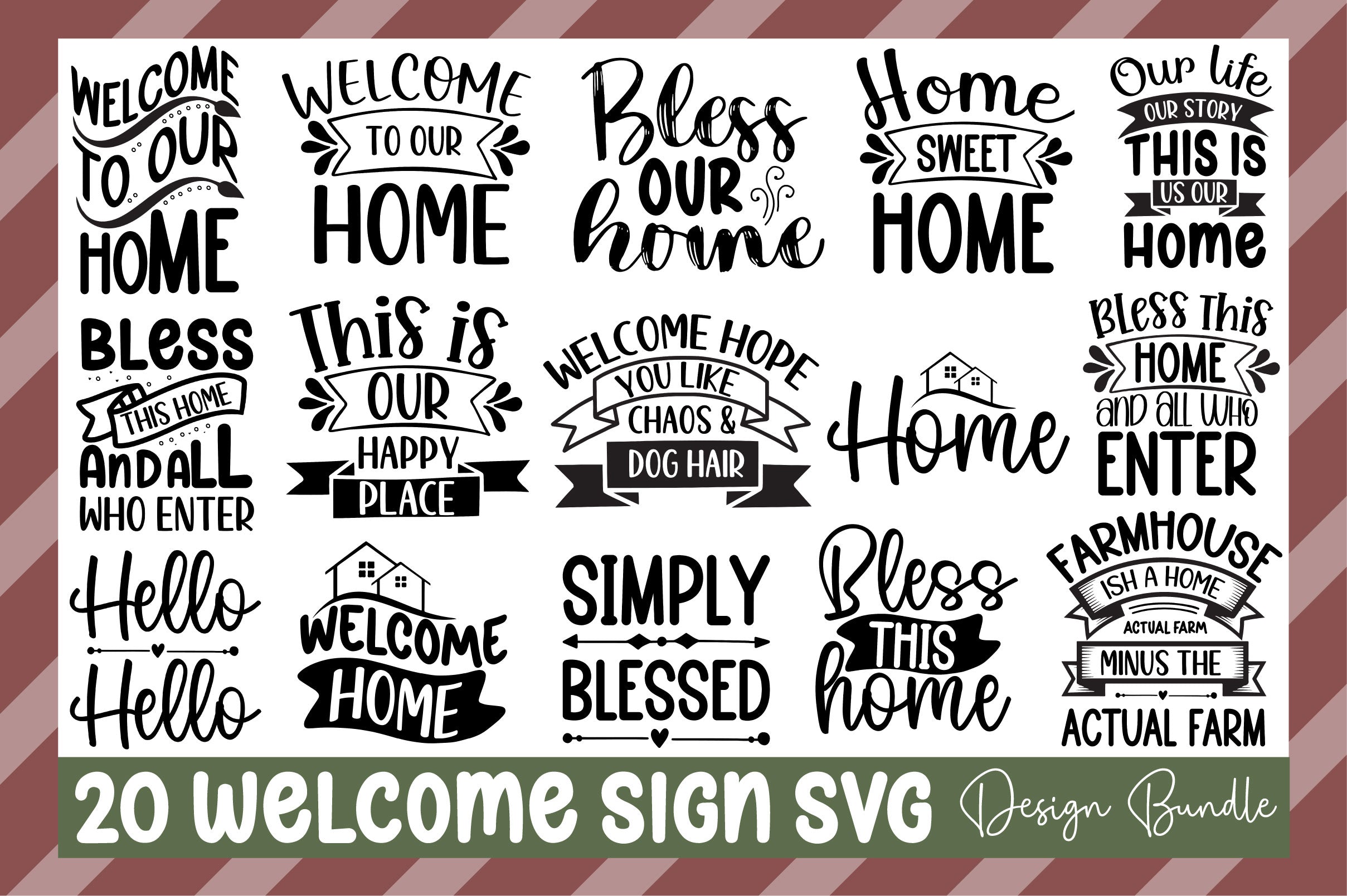 A Welcome SVG Bundle - CraftNest - Digital Crafting and Art