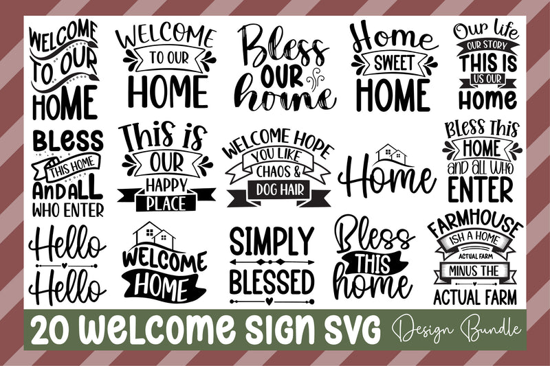 A Welcome SVG Bundle - CraftNest - Digital Crafting and Art