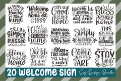 Welcome Sign Bundle - CraftNest - Digital Crafting and Art
