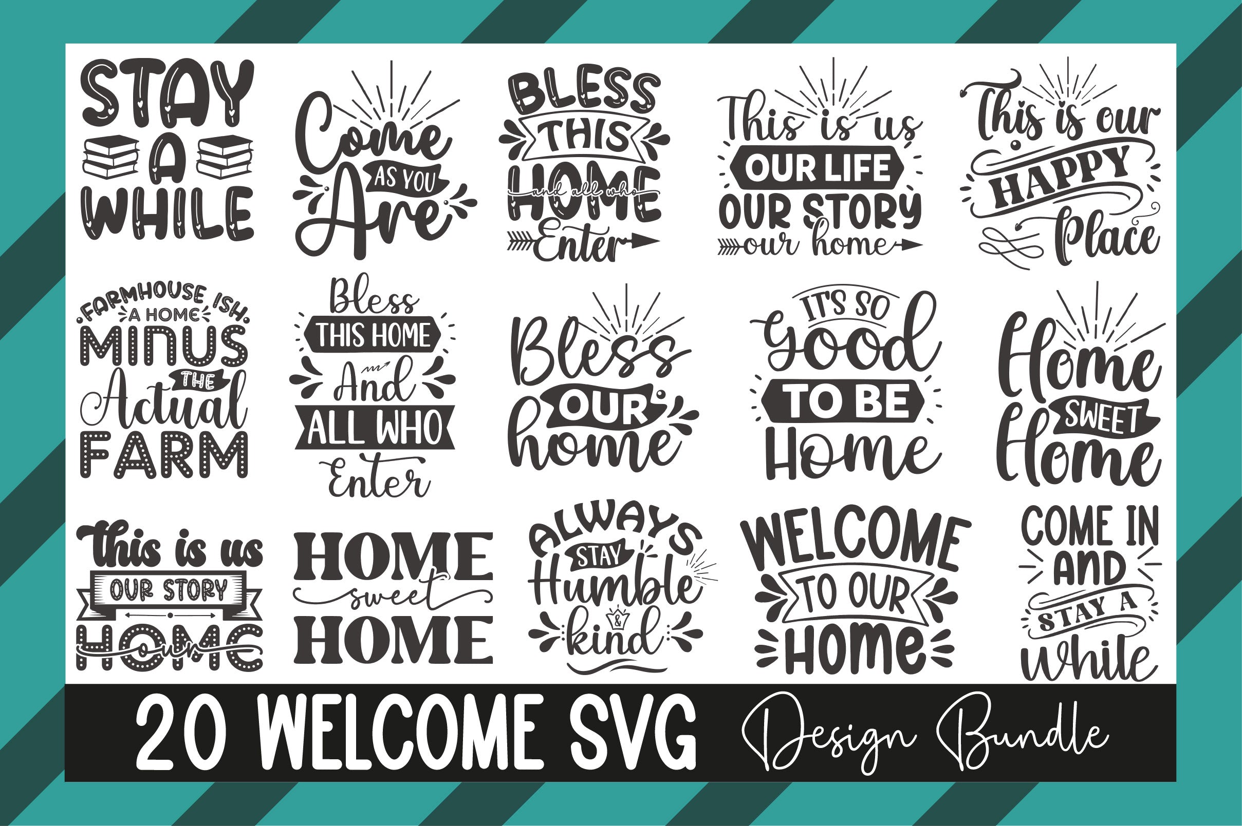 Welcome SVG Bundle - CraftNest - Digital Crafting and Art
