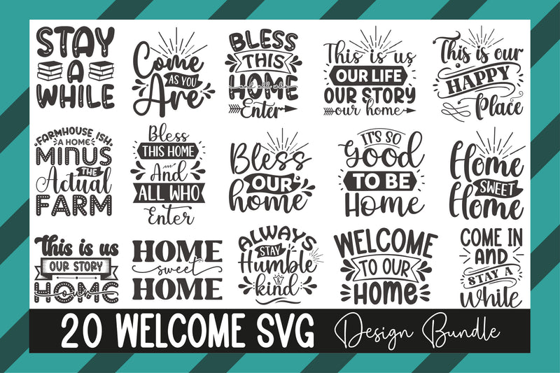 Welcome SVG Bundle - CraftNest - Digital Crafting and Art