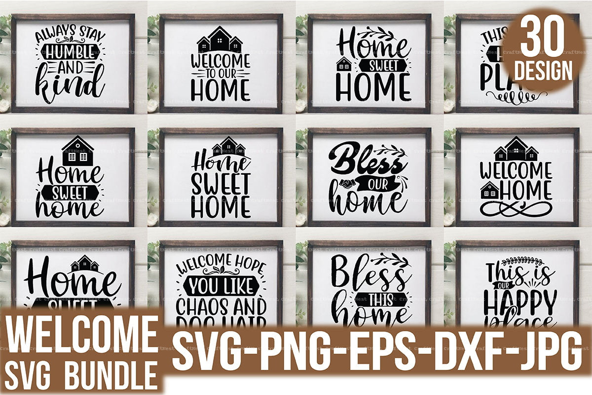 Welcome Design SVG Bundle 2