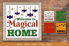 Magical Home 3D Shadow Box Papercut Design - CraftNest - Digital Crafting and Art